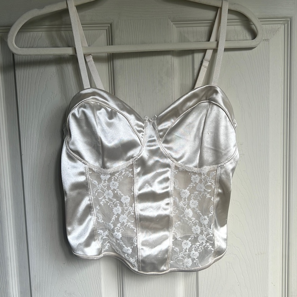 White corset top